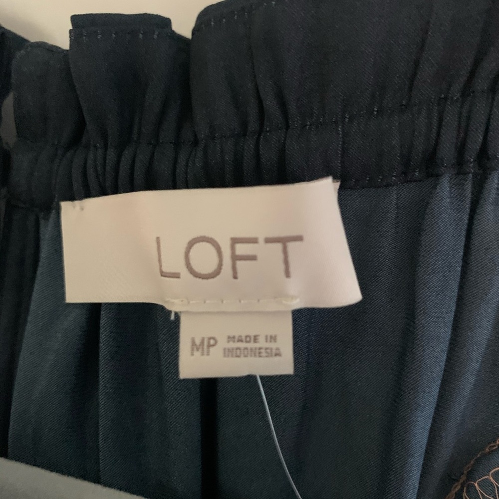 LOFT Petite Colorblock Halter Top Sz M - Picture 6 of 6